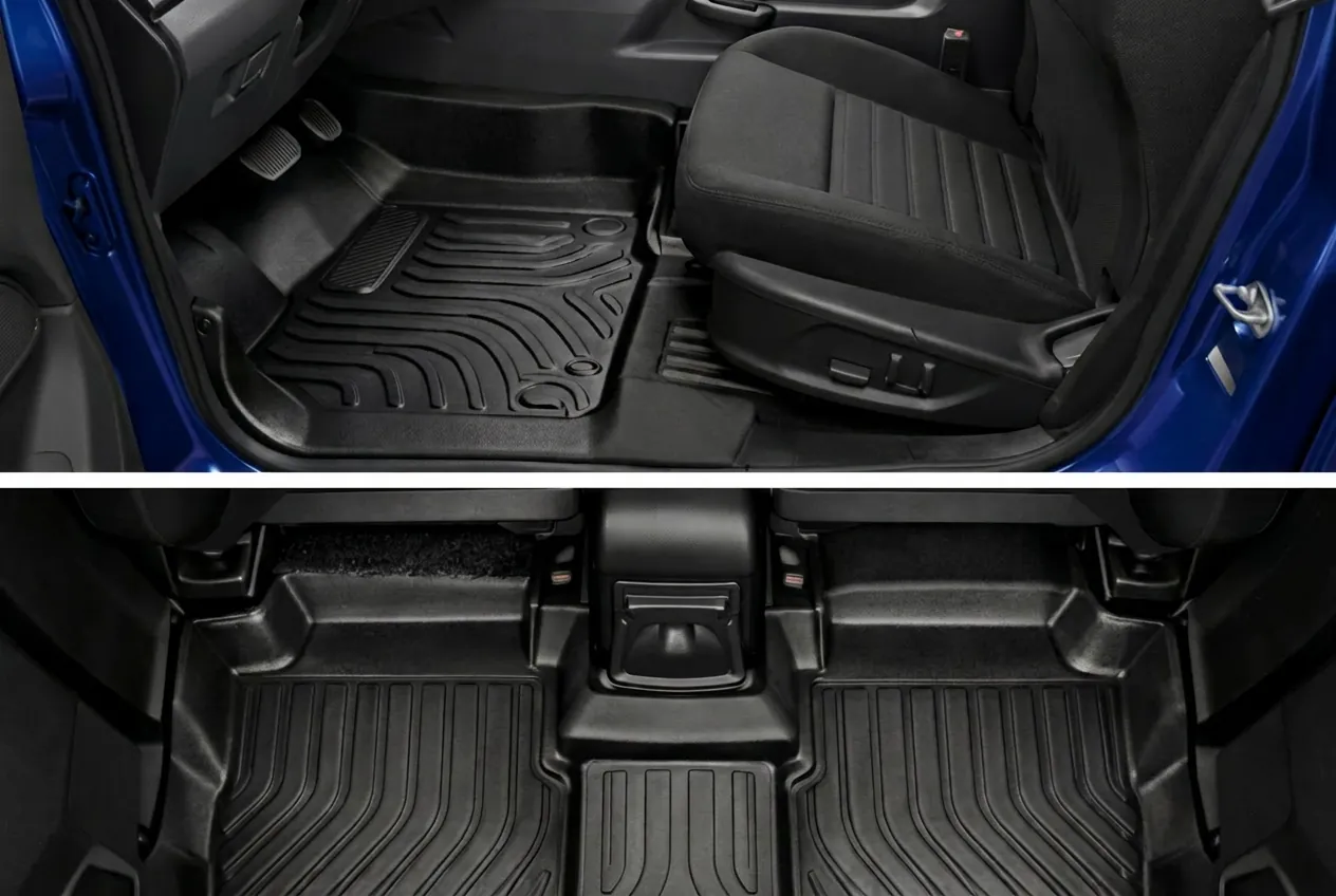 Interior del vehículo con alfombra Tapemax